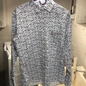 Blue Bird button modern dress shirt